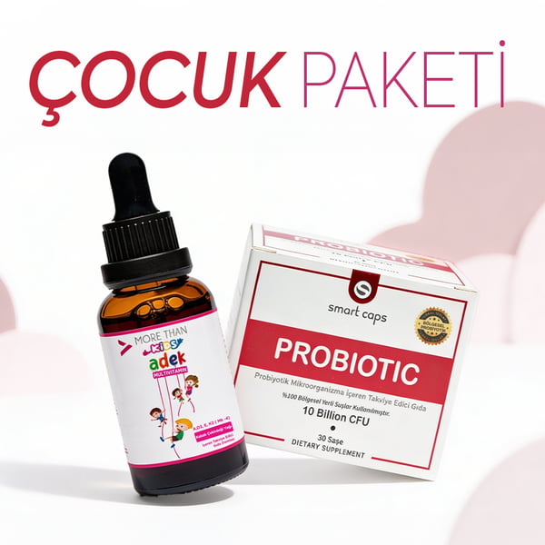 Adek Kids Multivitamin 30 ml  - Smart Caps Probiyotik & Prebiyotik 30 Saşe