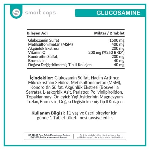 Glukozamin Tip II Kolajen 60 Tablet