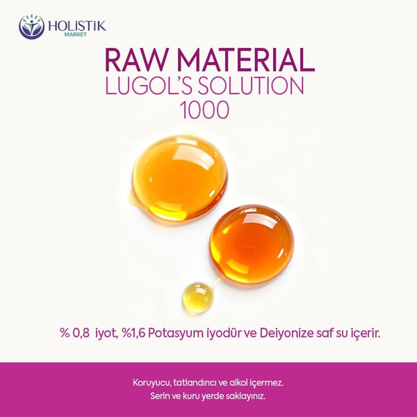 Lugol Solüsyon 1000 İyot Damlası  30 ml