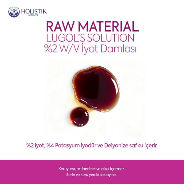 Lugol's Solution İyot %2 Damla 30 ml