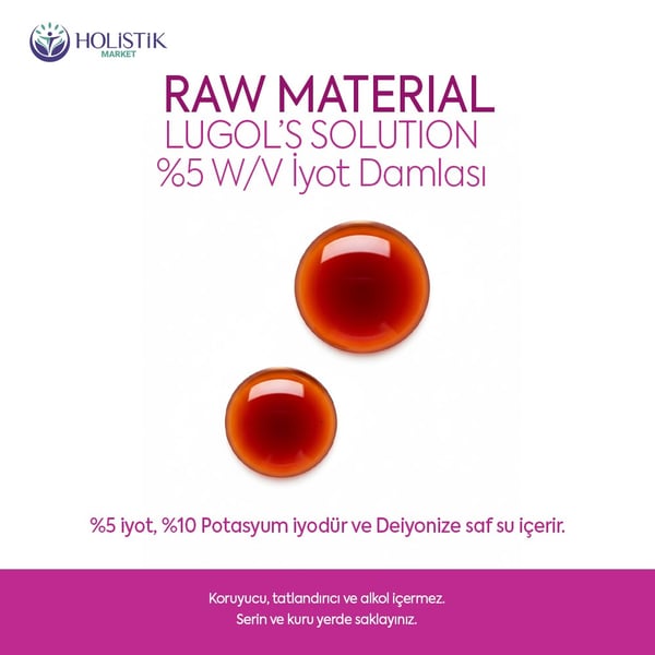 Lugol's Solution İyot %5 Damla 20 ml