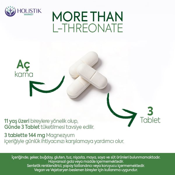 Magnezyum L-Threonate 90 Tablet