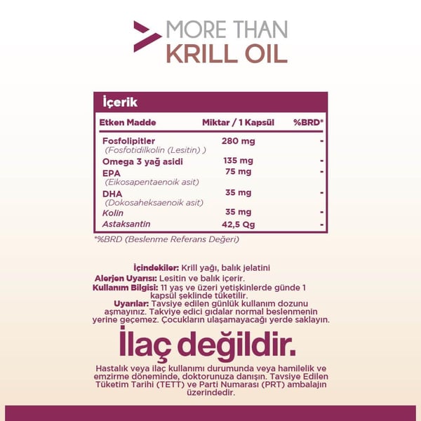 More Than Krill Oil 30 Kapsül