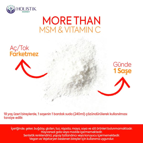 Msm & Vitamin C 30 Saşe (Metilsülfonilmetan, Vitamin C)