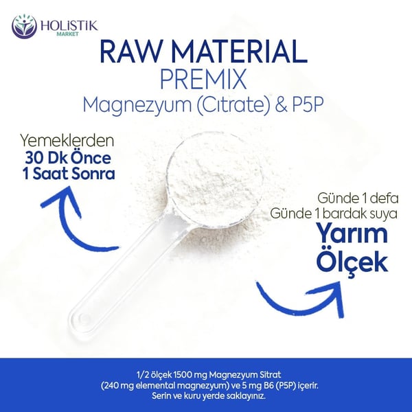 Premix Magnezyum Sitrat P5P 100 gr
