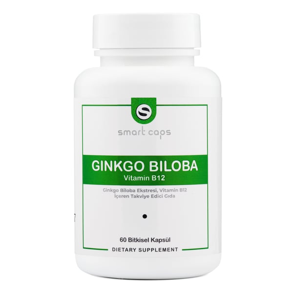 Smart Caps Ginkgo Biloba + B12 60 Kapsül