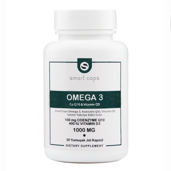 Smart Caps Omega 3 Koenzim Q10 & Vitamin D3 30 Softjel
