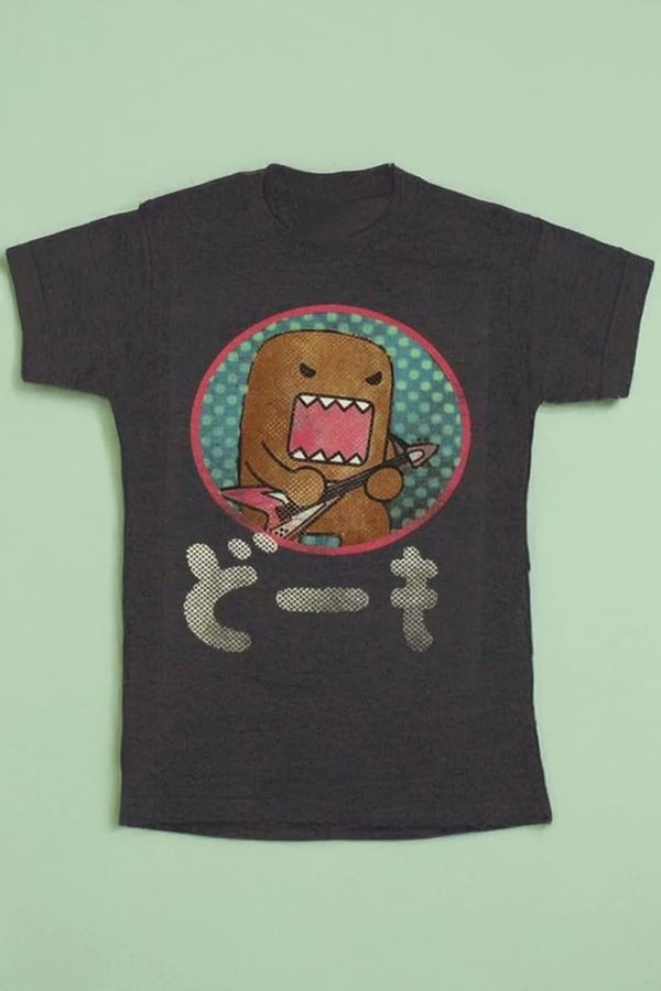 Domo Cat Guitar T-shirt