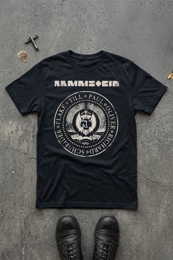 Rammstein Band Member Names Y2K T-Shirt