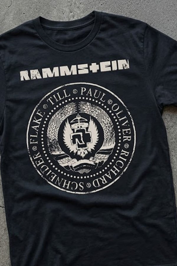Rammstein Band Member Names Y2K T-Shirt