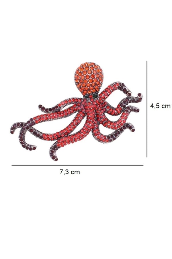 Ahtapot Broş