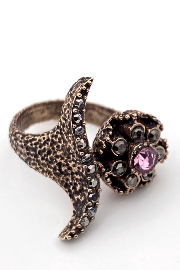 Markazit Taş Süslemeli Taşlı Yüzük