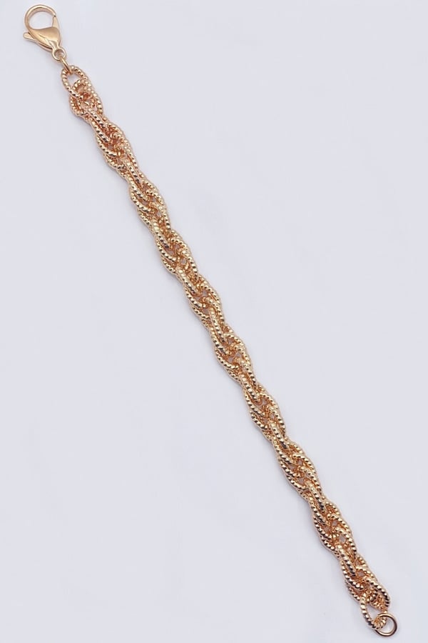 Rose Gold Renk Vıp Çelik Bileklik