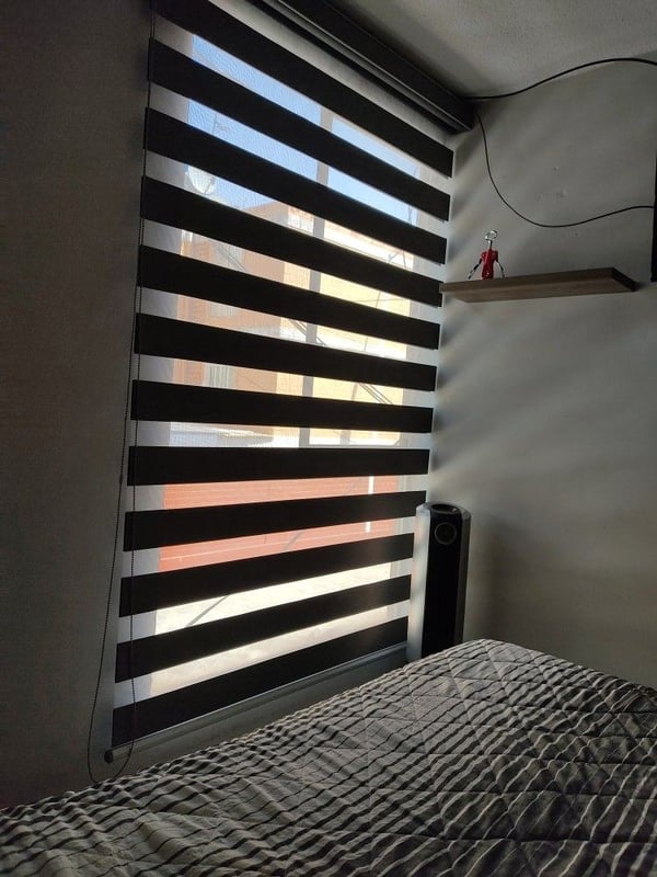 Bambu/Şantuklu Zebra Perdeler Siyah Zebra Perde – Özel Ölçü