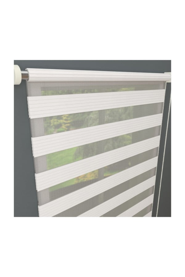 Stor Perde Evrem Pliseli Stor Zebra Perde Beyaz Mz480 90x200