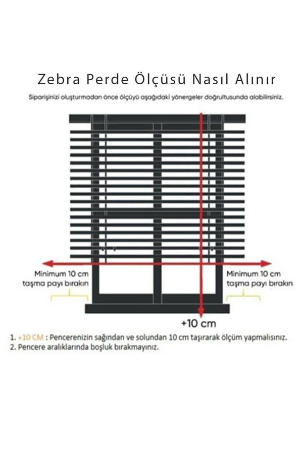Stor Perde RÜYAPER Beyaz Bambu Zebra Perde