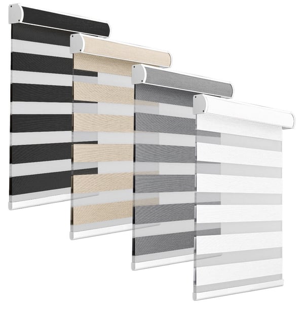 Stor & Zebra Perdeler Gri Zebra Perde – Özel Ölçü