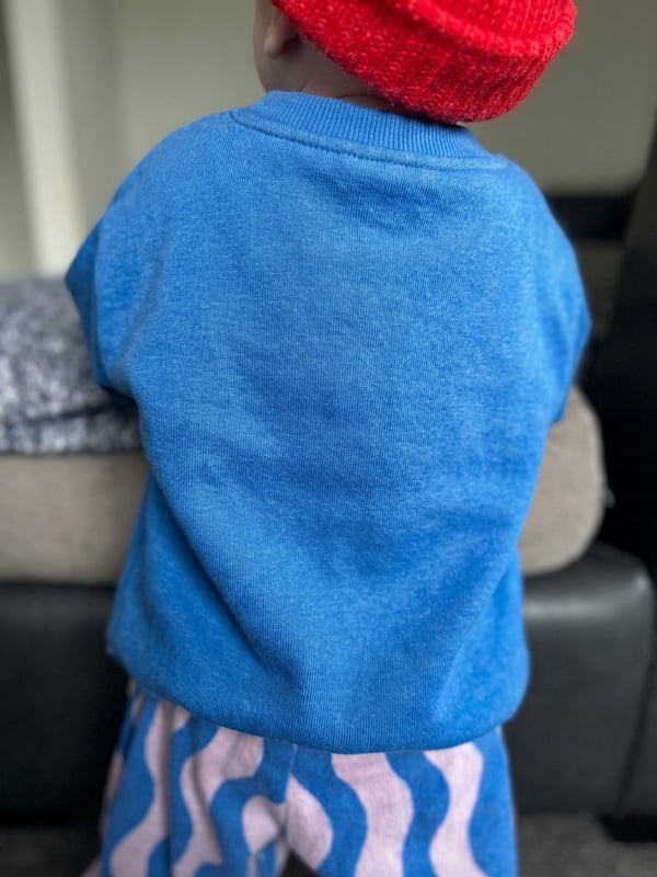 KOYU MAVİ OVERSİZE SWEATSHİRT 
