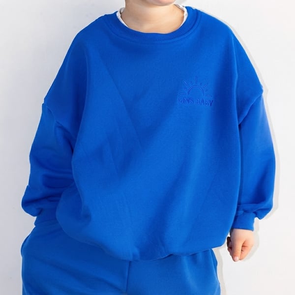 SAKS MAVİ  OVERSİZE SWEATSHİRT 
