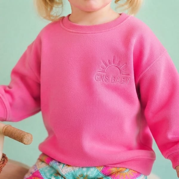ŞEKER PEMBE OVERSİZE SWEATSHİRT 