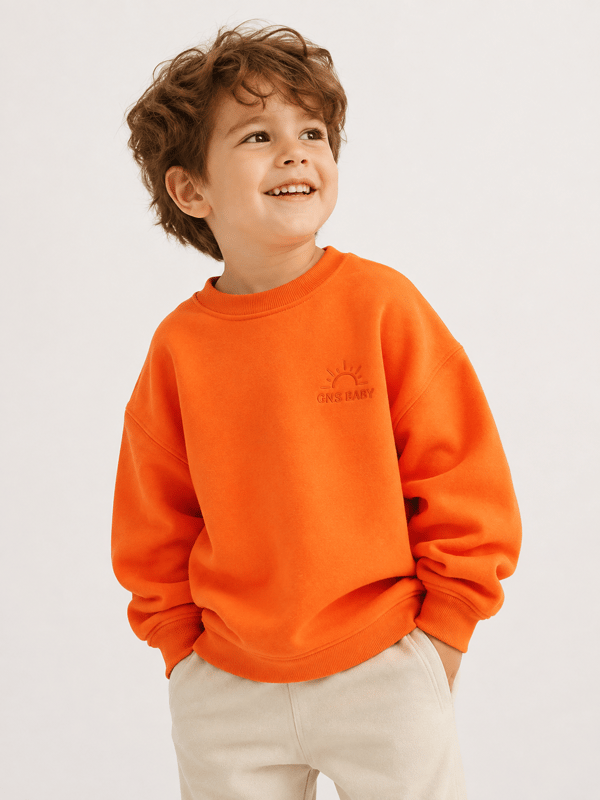 TURUNCU  OVERSİZE SWEATSHİRT 