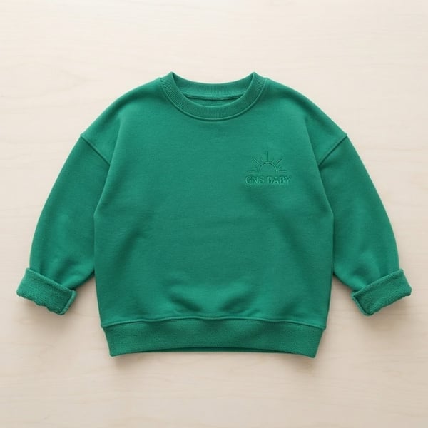 ZÜMRÜT YEŞİL OVERSİZE SWEATSHİRT 