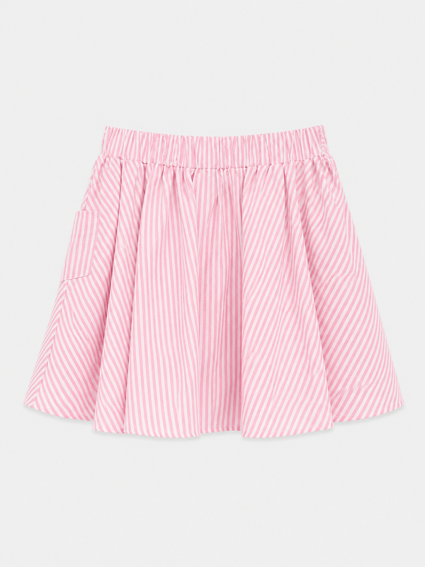 Gömlek Şortlu Etek- Pembe