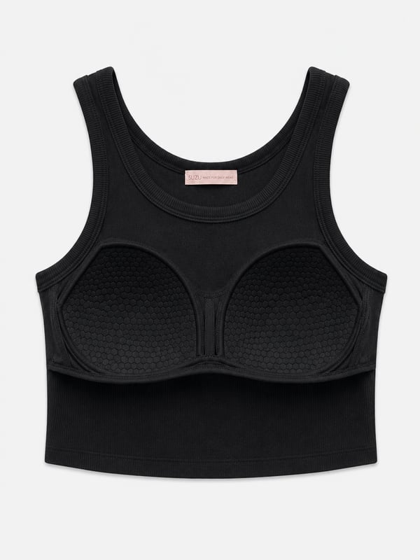 Petli Fitilli Crop - Siyah
