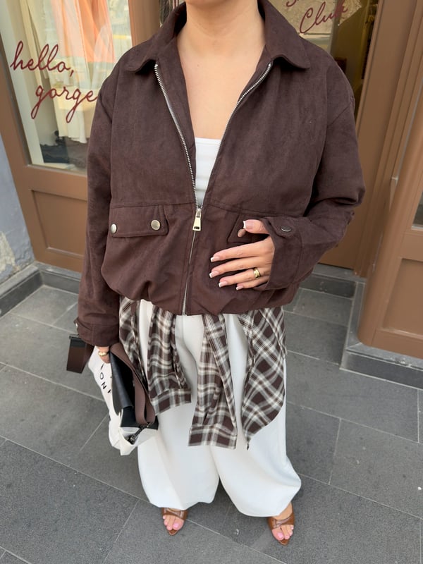 İTHAL SÜET BOMBER CEKET 