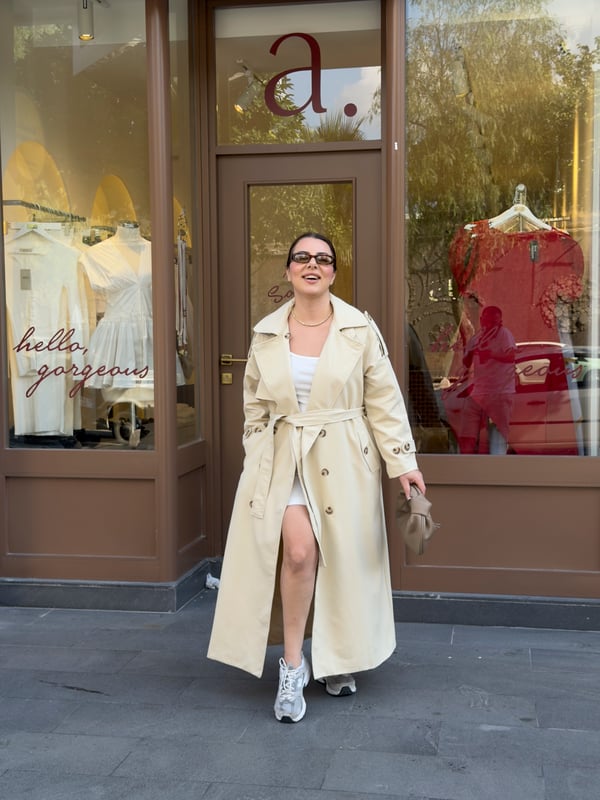 PREMİUM İPEKY*L MODEL MAKSİ TRENÇKOT