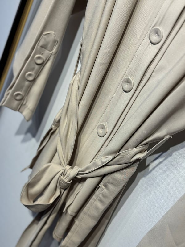 CEREMONY Beli Kuşaklı Boncuk İşlemeli Oversize Ceket