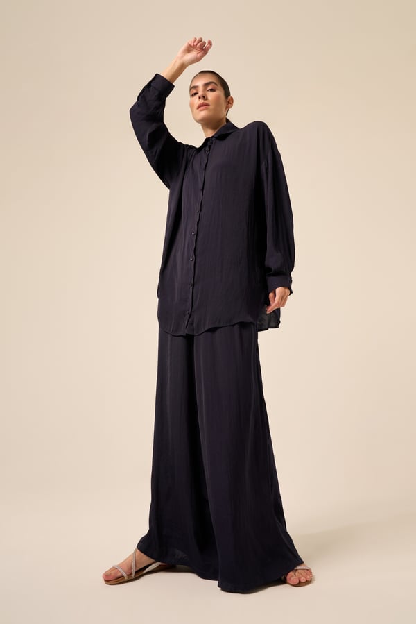 CEREMONY Önden Düğmeli Pantolonlu Tunik Takım