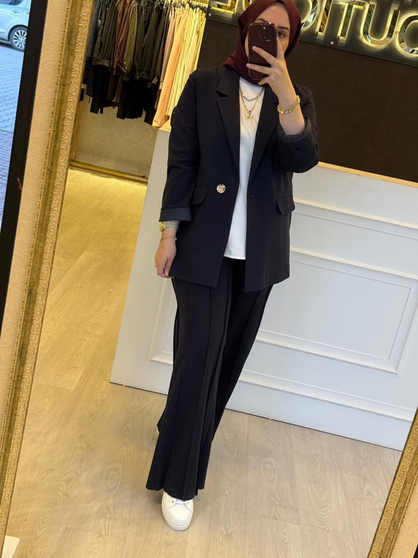 CEREMONY Tek Düğmeli Blazer Çelik Ceket
