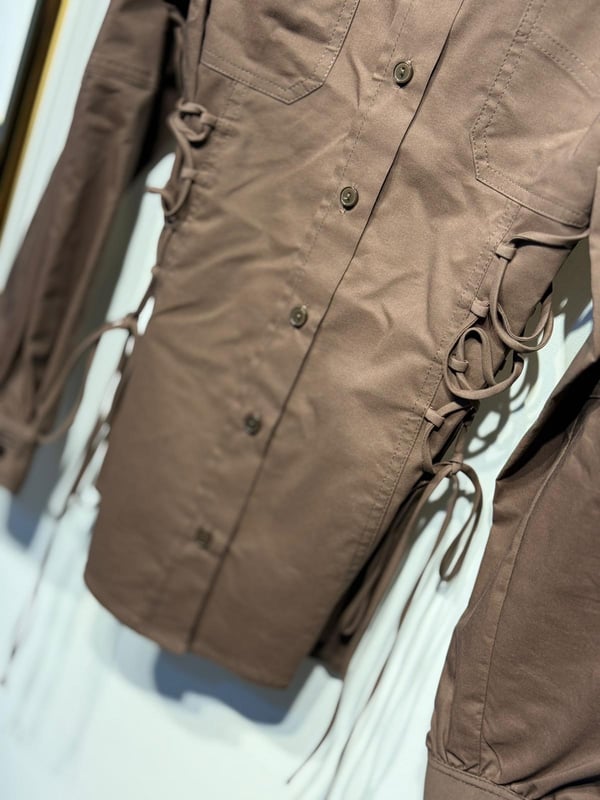 EXQUİSE Arcene Yanları Bağcıklı Tasarım Gömlek