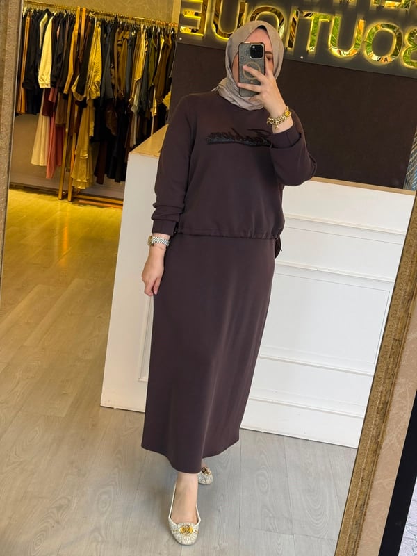 FUAT GÜRSEN Fashion Detaylı Etekli Takım