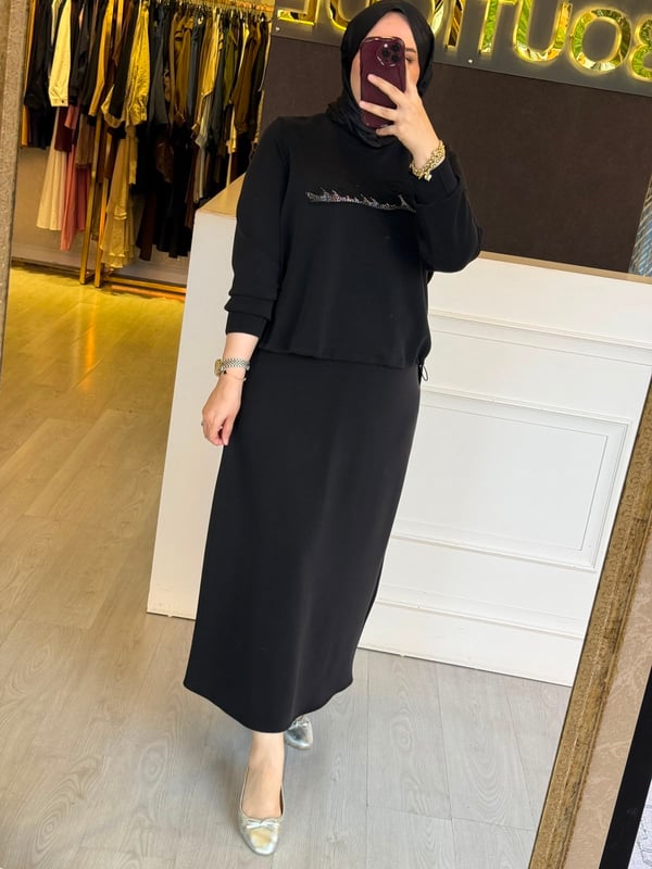 FUAT GÜRSEN Fashion Detaylı Etekli Takım