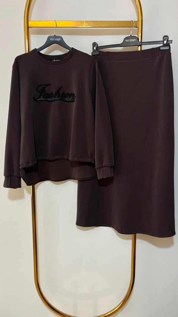 FUAT GÜRSEN Fashion Detaylı Etekli Takım