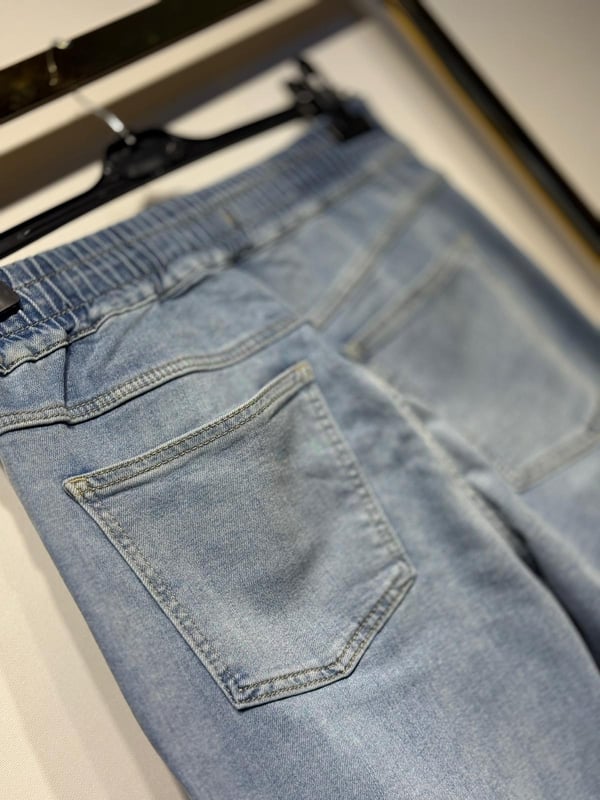FUAT GÜRSEN Paça Ucu Taşlı Jeans Pantolon
