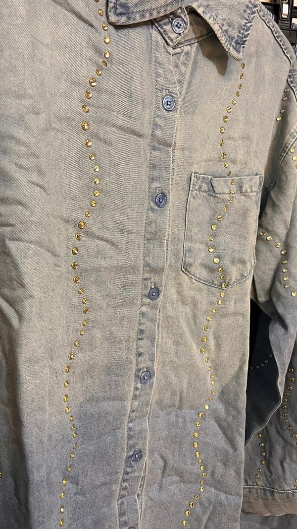 GHİSA Burgu Taş İşleme Denim Pantolon Takım