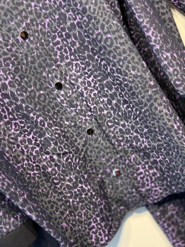 GHİSA Desenli Özel Kumaş Önden Çıtçıt Bağlamalı Tunik Pantolon Takım