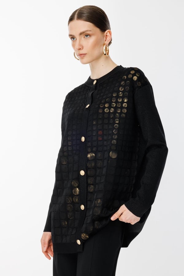 GHİSA Gold Monogram Detaylı Ceket