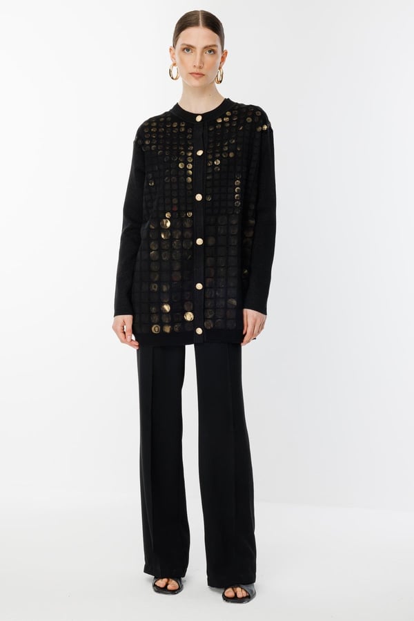 GHİSA Gold Monogram Detaylı Ceket