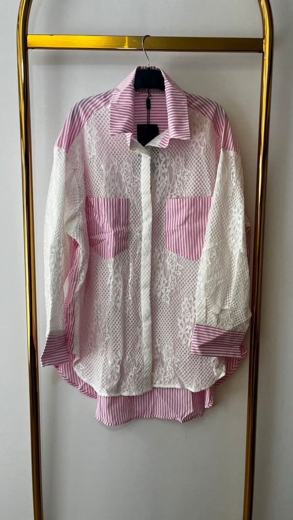GHİSA Lines & Lace Gömlek