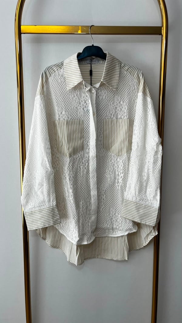 GHİSA Lines & Lace Gömlek