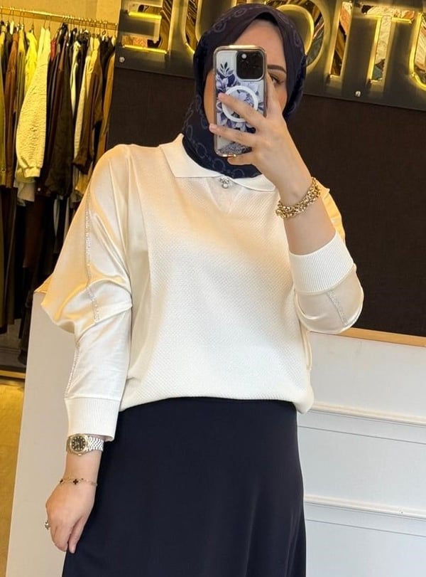 GHİSA Merserize Mix Saten Tasarım Tunik