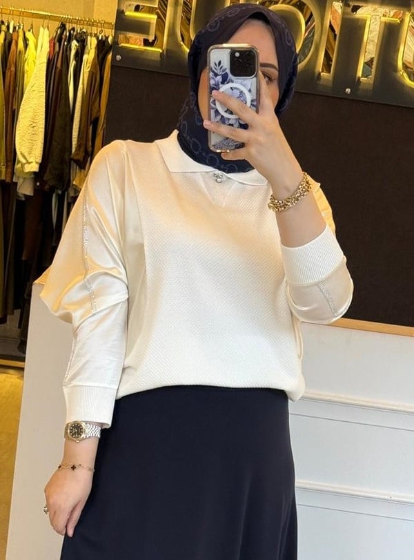 GHİSA Merserize Mix Saten Tasarım Tunik