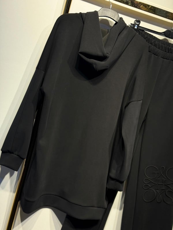 GHİSA Nakış İşlemeli Kapşonlu Sweat Pantolon Takım