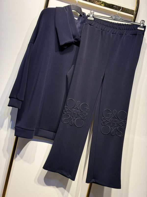 GHİSA Nakış İşlemeli Kapşonlu Sweat Pantolon Takım