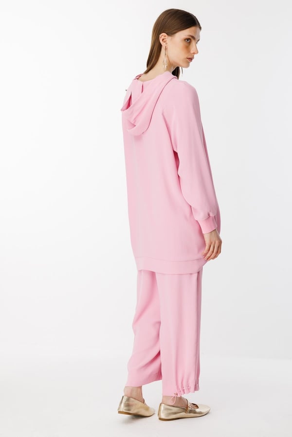 GHİSA Omzu Düğme Detaylı Sweatshirt Pantolon Takım