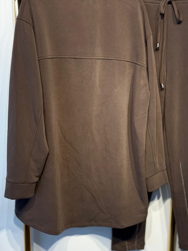 GHİSA Önden Çıtçıtlı Su Yolu Bilye İşlemeli Tunik Pantolon Takım